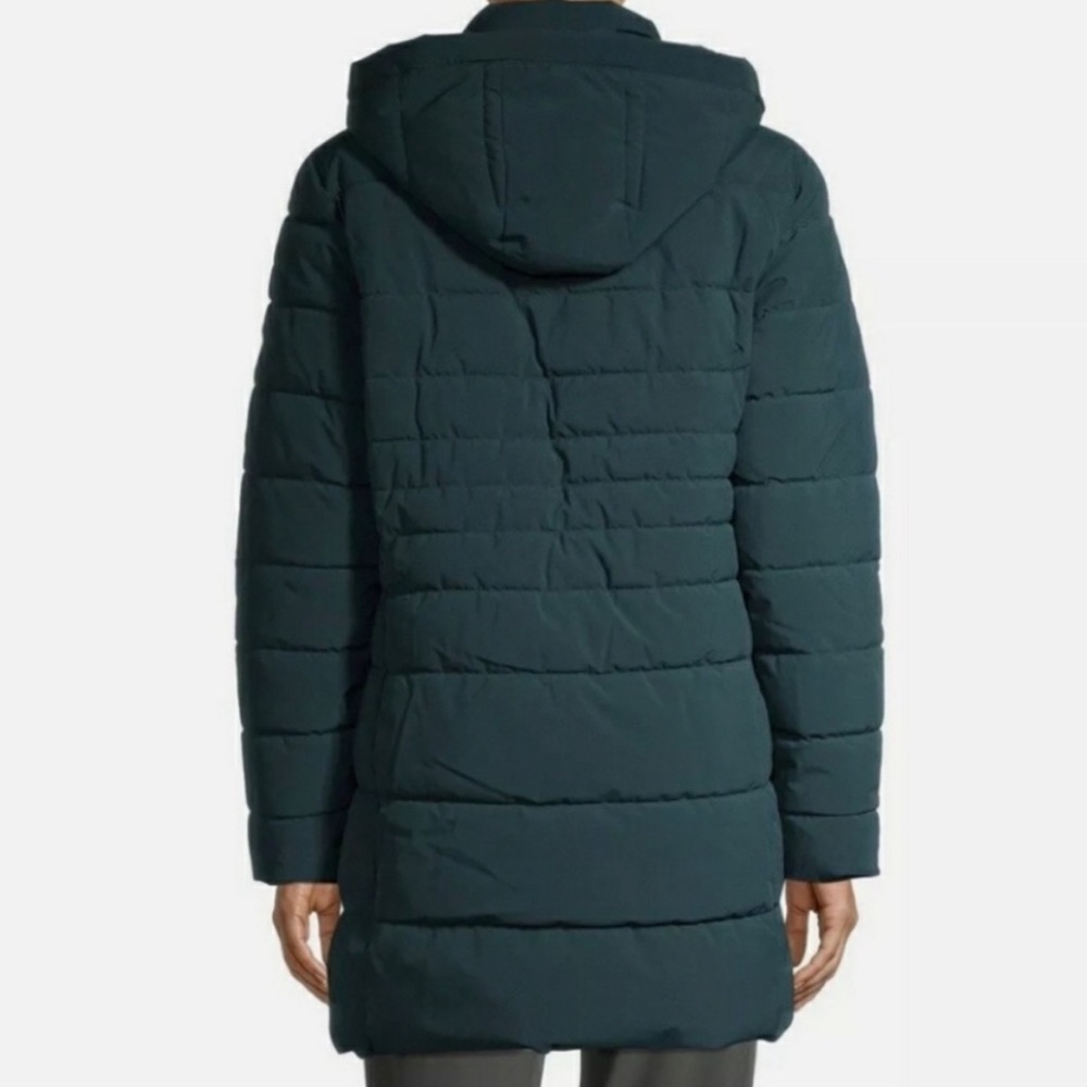 Swiss Tech Hooded Green Quilted Puffer Jacket, Size Small (4-6) - Picture 4 of 17